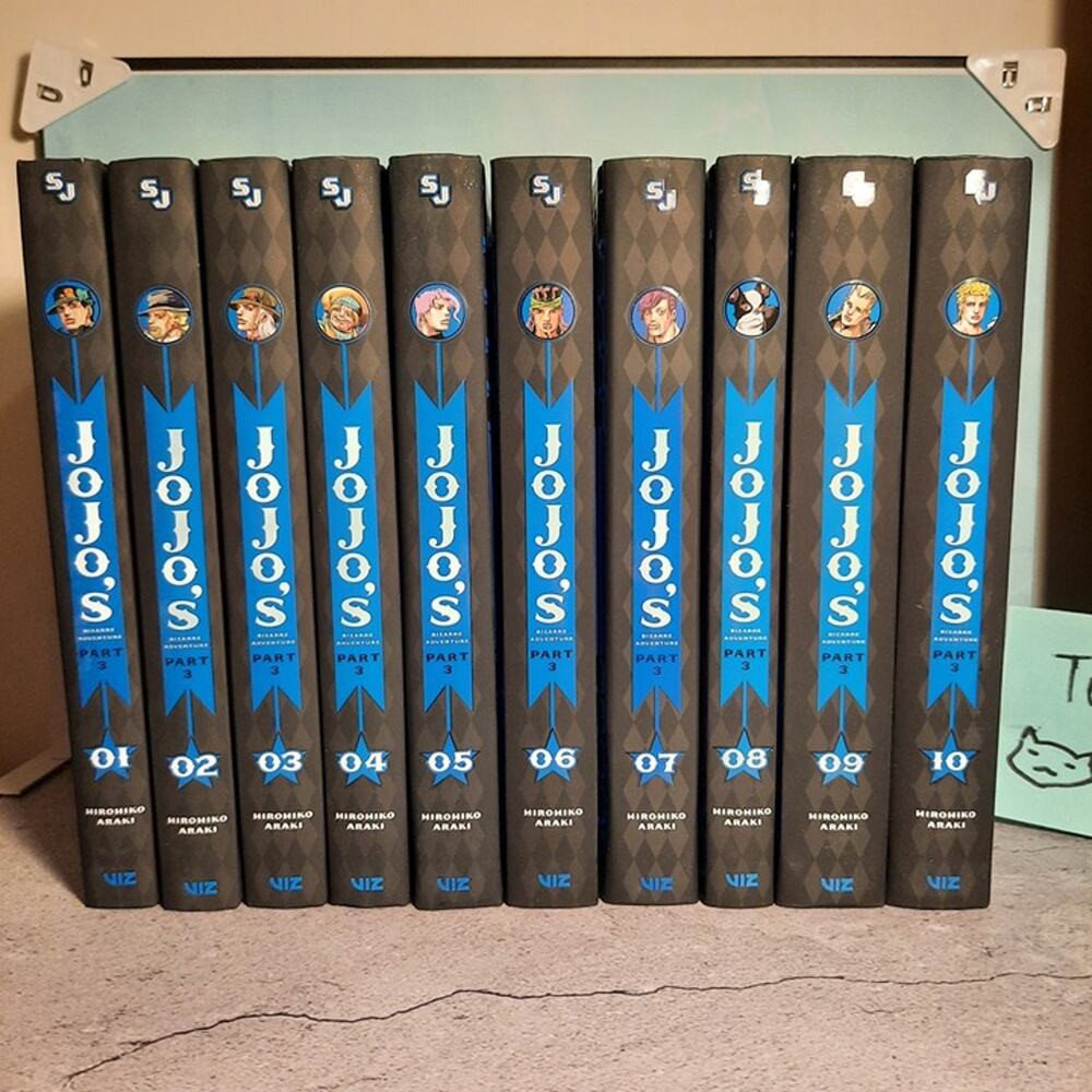 Jojo's Bizarre Aventure Part 3 Vol. 1-10 Stardust Crusader English Manga Bundle
